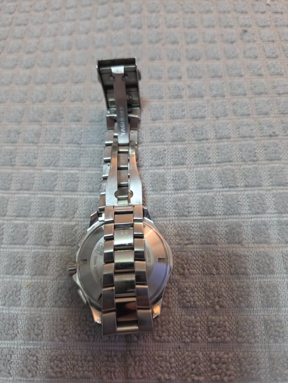 TAG Heuer Aquaracer 44mm Black Day/Date Dial Diamond Bezel Auto Watch CAF2014 - Picture 3 of 6